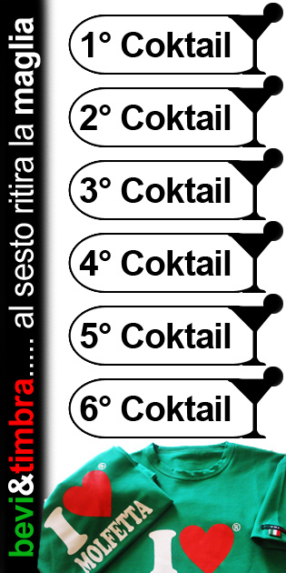 T-shirt in omaggio, targate I Love Molfetta, all�Off Street Caf&egrave;